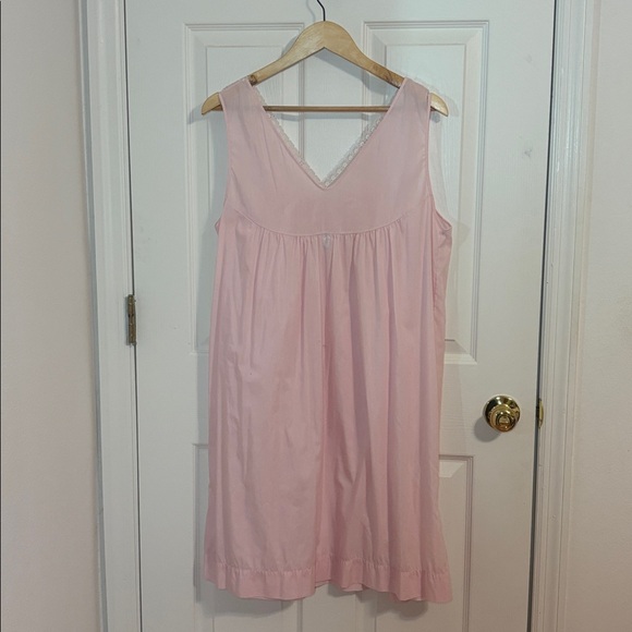 Komar Vintage Pink Nightgown, coquette, dainty, lace, Large - Picture 3 of 5